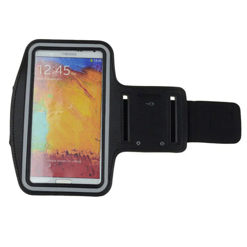 Sports Armband Gym Running Band Neoprene - Black - Fonus J43 - Image 4