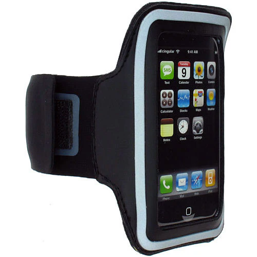 Sports Armband Gym Running Band Neoprene - Black - Fonus D35 - Image 4