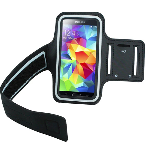 Sports Armband Gym Running Band Neoprene - Black - Fonus D41 - Image 4