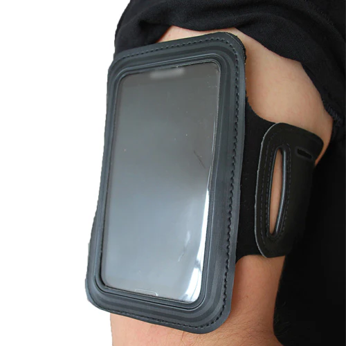 Sports Armband Gym Running Band Neoprene - Black - Fonus J13 - Image 2
