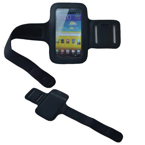Sports Armband Gym Running Band Neoprene - Black - Fonus J13 - Image 3