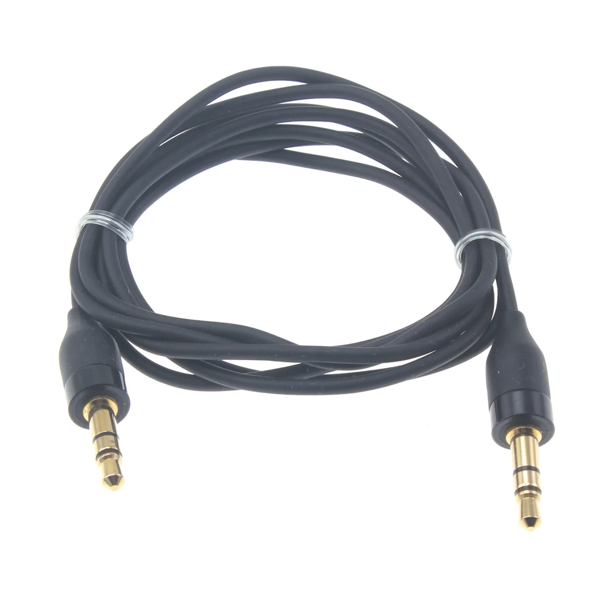 3.5mm Audio Cable Aux-in Car Stereo Speaker Cord - Black - Fonus E65 - Image 2