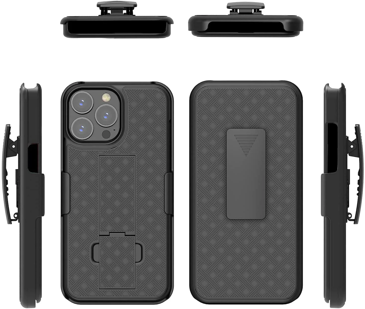 Belt Clip Case and Fast Home Charger Combo Swivel Holster PD Type-C Power Adapter 6ft Long USB-C Cable Kickstand Cover 2-Port Quick Charge - ZDA12+G96 - Image 5