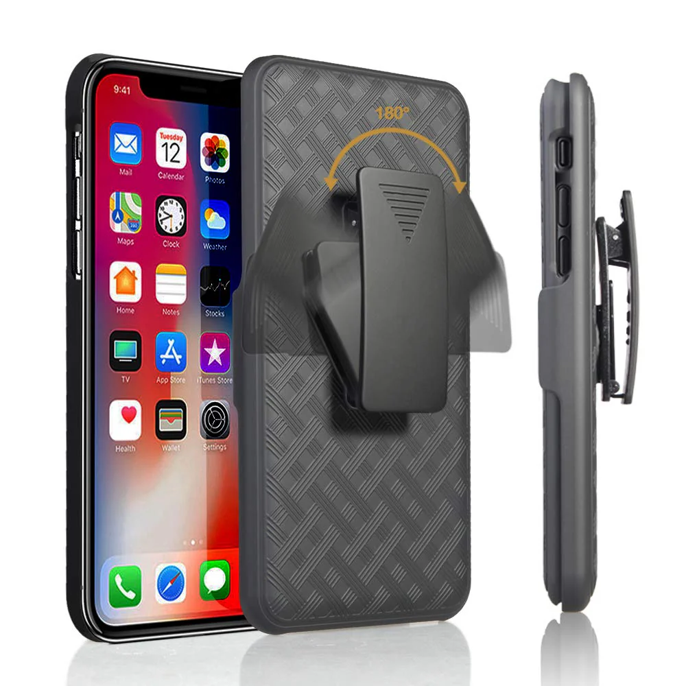 Belt Clip Case and Fast Home Charger Combo Swivel Holster PD Type-C Power Adapter 6ft Long USB-C Cable Kickstand Cover 2-Port Quick Charge - ZDM90+G96 - Image 3