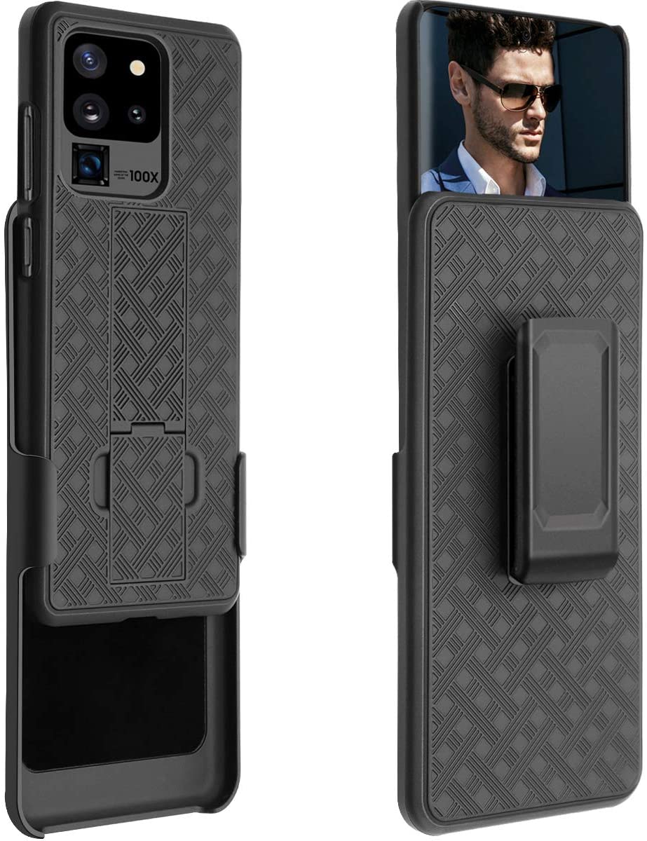 Belt Clip Case and Fast Home Charger Combo Swivel Holster PD Type-C Power Adapter 6ft Long USB-C Cable Kickstand Cover 2-Port Quick Charge - ZDSC1+G88 - Image 3