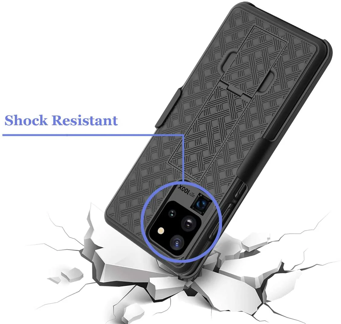 Belt Clip Case and Fast Home Charger Combo Swivel Holster PD Type-C Power Adapter 6ft Long USB-C Cable Kickstand Cover 2-Port Quick Charge - ZDSC1+G88 - Image 9