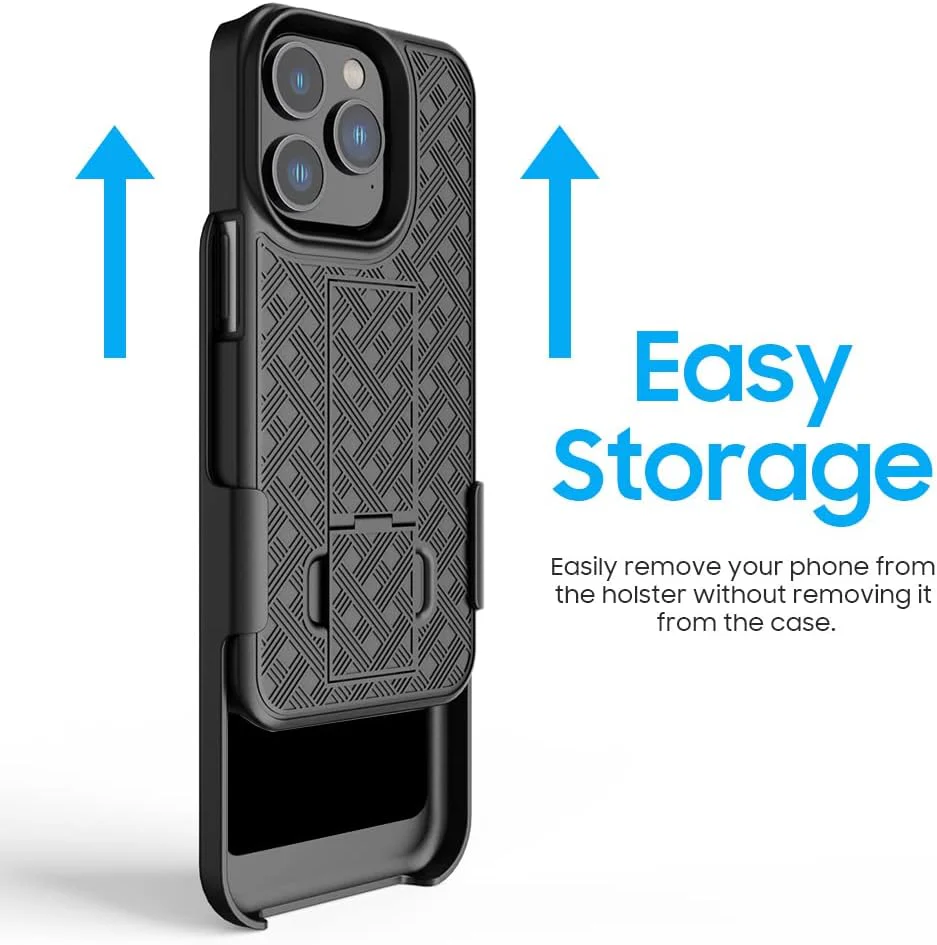 Belt Clip Case and Fast Home Charger Combo Swivel Holster PD Type-C Power Adapter 6ft Long USB-C Cable Kickstand Cover 2-Port Quick Charge - ZDY87+G87 - Image 6