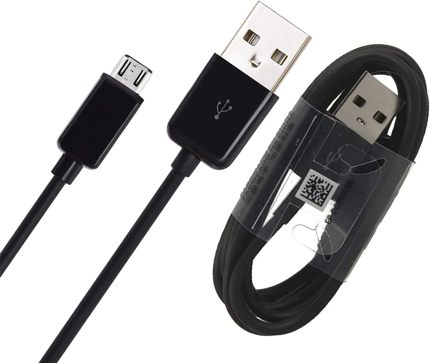 3ft Micro USB Cable Charger Cord - TPE - Black - Fonus B79 - Image 3