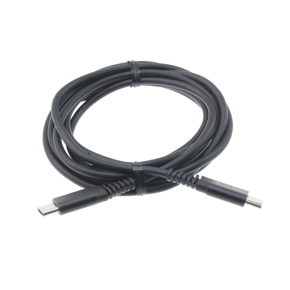 6ft USB-C to Type-C PD Cable Charger Cord - TPE - Black - Fonus K99