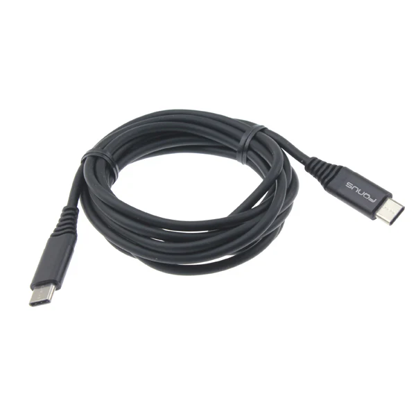 6ft USB-C to Type-C PD Cable Charger Cord - TPE - Black - Fonus K99 - Image 2