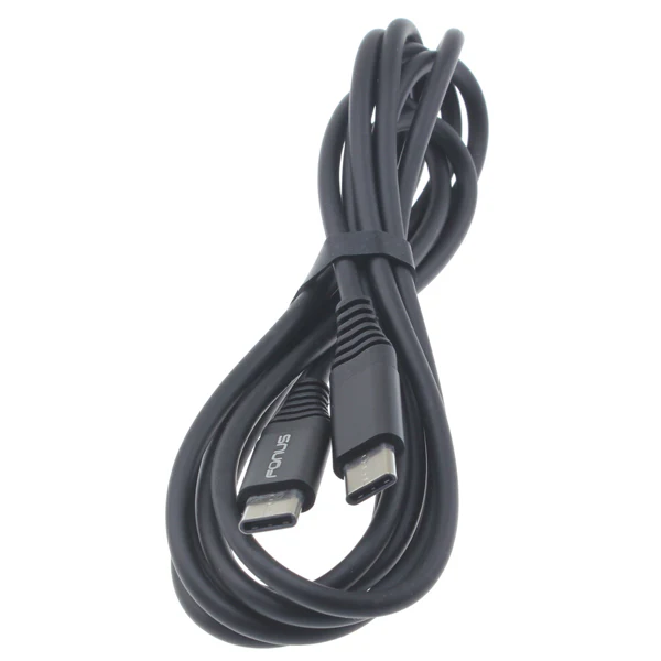 6ft USB-C to Type-C PD Cable Charger Cord - TPE - Black - Fonus K99 - Image 4