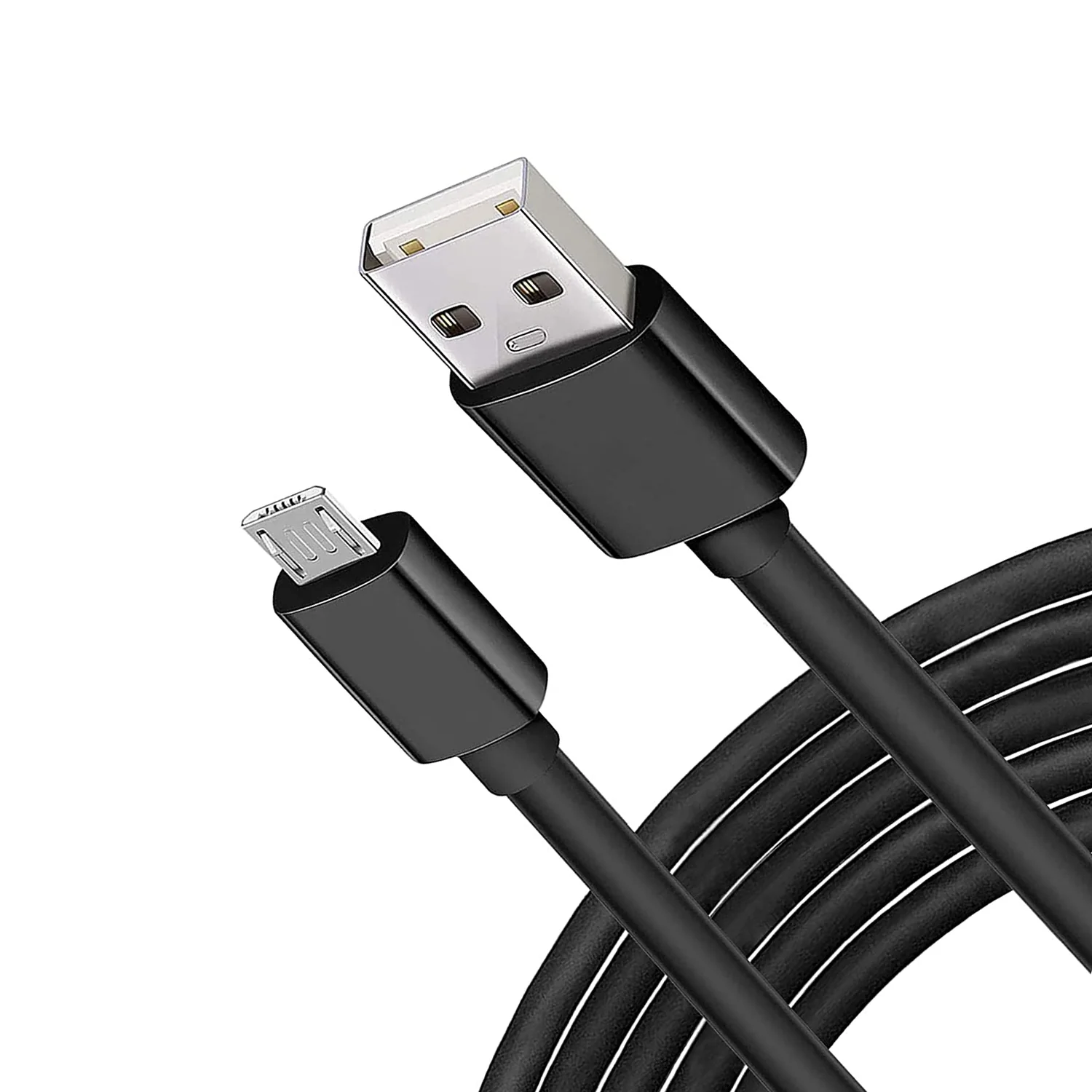 6ft Micro USB Cable Charger Cord - TPE - Black - Selna K20