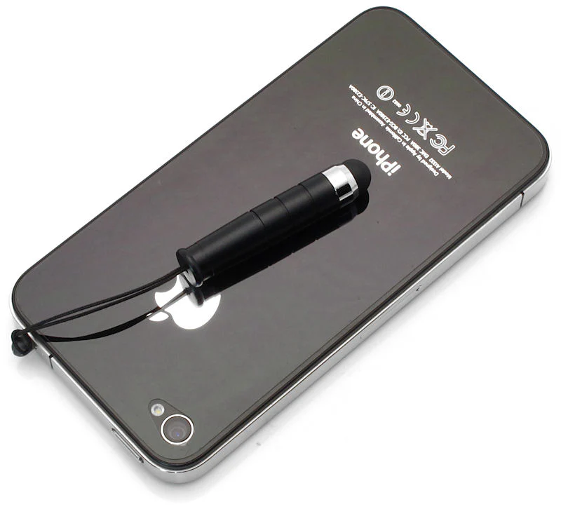 Stylus Touch Screen Pen - Compact - Aluminum - Black - S17 - Image 2