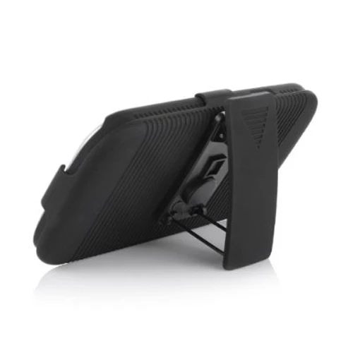 Case Holster Combo Swivel Belt Clip - Dropproof - Kickstand - Black - Fonus D53 - Image 5