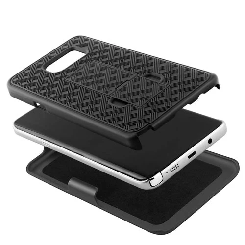 Case Holster Combo Swivel Belt Clip - Dropproof - Kickstand - Black - Fonus C03 - Image 4