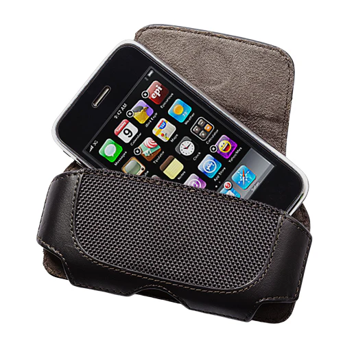 Leather Case Belt Clip Swivel Holster Cover - LCASE15 - Black - C74 - Image 3