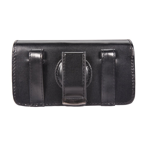 Leather Case with Swivel Belt Clip - LCASE68 - Black - Fonus M30 - Image 3