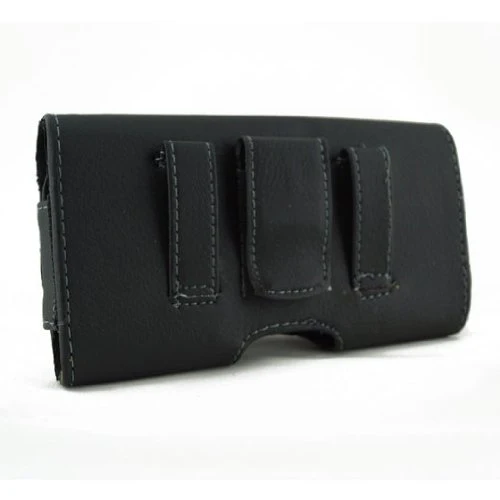 Leather Case Belt Clip Holster Cover - LCASE03 - Black - B03 - Image 4