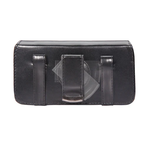 Leather Case Belt Clip Swivel Holster Cover - LCASE18 - Black - Fonus C90 - Image 4