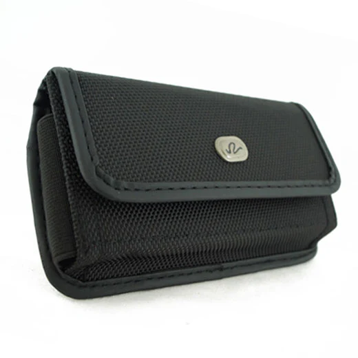 Case Belt Clip Canvas Rugged Holster Cover - LCASE38 - Black - M22 - Image 4