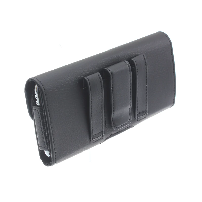 Leather Case Belt Clip Holster Cover - LCASE58 - Black - Fonus A64 - Image 3