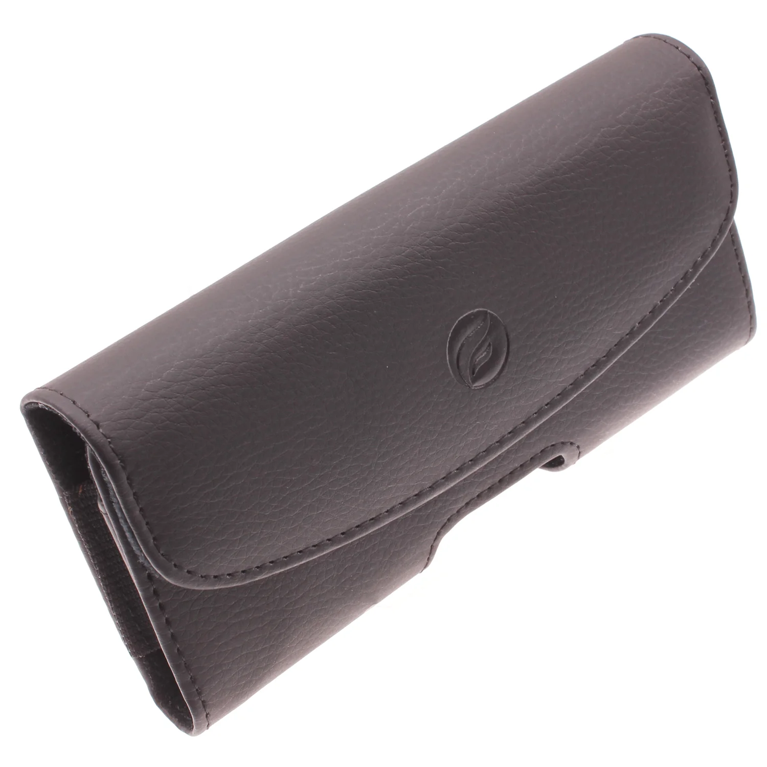 Leather Case Belt Clip Holster Cover - LCASE57 - Black - Fonus D06
