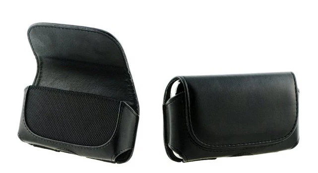 Leather Case Belt Clip Holster Cover - LCASE13 - Black - B13 - Image 3