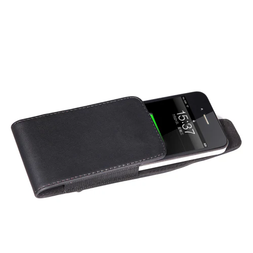 Leather Case Belt Clip Swivel Holster - Vertical Cover - LCASE20 - Black - Fonus M37 - Image 5