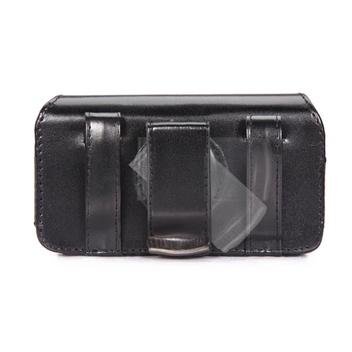 Leather Case Belt Clip Swivel Holster Cover - LCASE19 - Black - Fonus E55 - Image 4