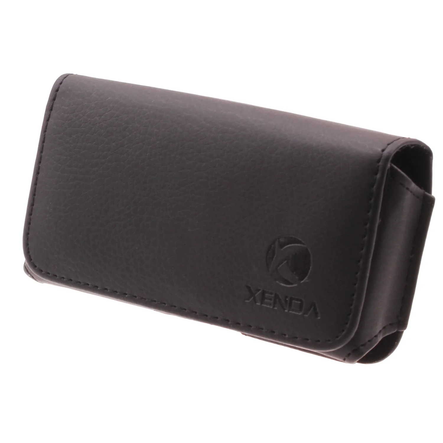 Leather Case Belt Clip Swivel Holster Cover - LCASE26 - Black - Xenda D62