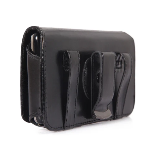 Leather Case with Swivel Belt Clip - LCASE68 - Black - Fonus J41 - Image 5