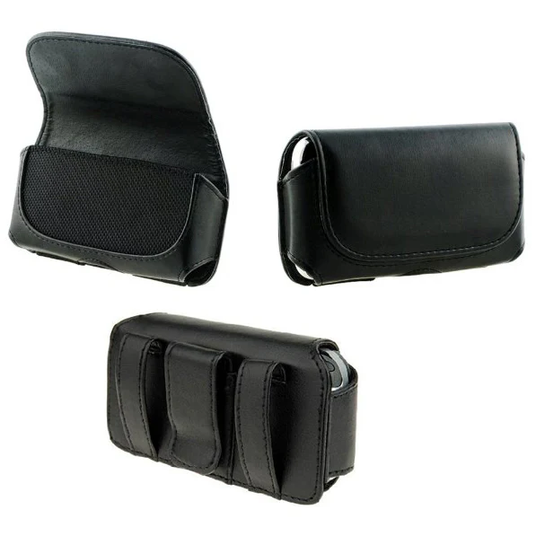 Leather Case Belt Clip Holster Cover - LCASE08 - Black - B08 - Image 5