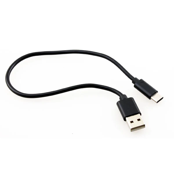 1ft USB-C Cable Charger Cord - TPE - Black - Fonus G71 - Image 4
