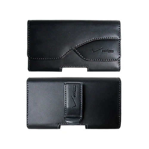Verizon Leather Case Belt Clip Holster - Cover - LCASEVZ4 - Black - Image 6