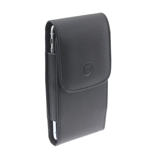 Leather Case Belt Clip Holster - Vertical Cover - LCASE62 - Black - Fonus D92 - Image 3