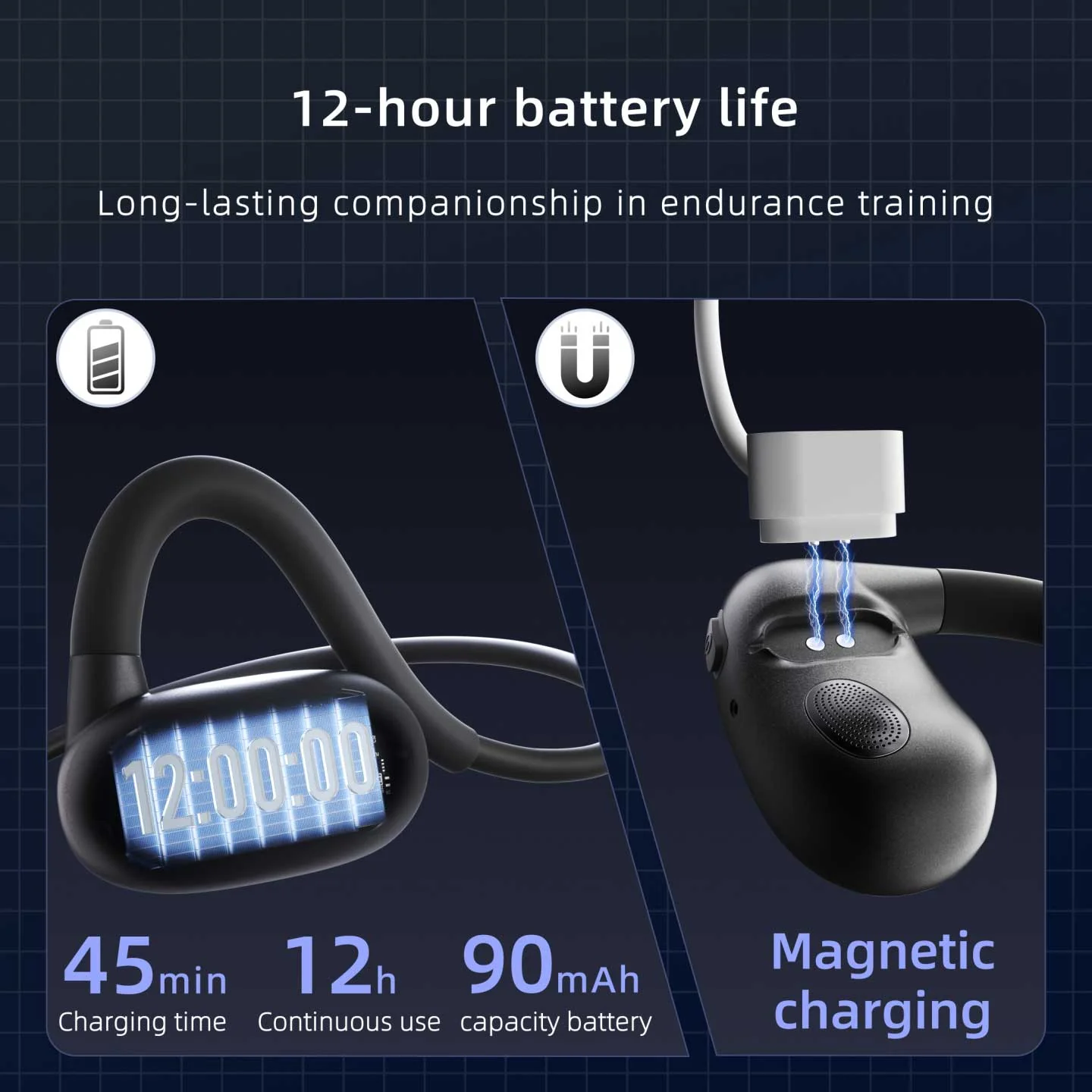 Bone Conduction Wireless Headphones Sports Earphones Neckband Open-Ear Earbuds Headset Hi-Fi Sound Hands-free Mic - ZDF21 - Image 5