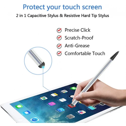 Stylus Capacitive and Resistive Pen Touch Compact Lightweight - Image 2