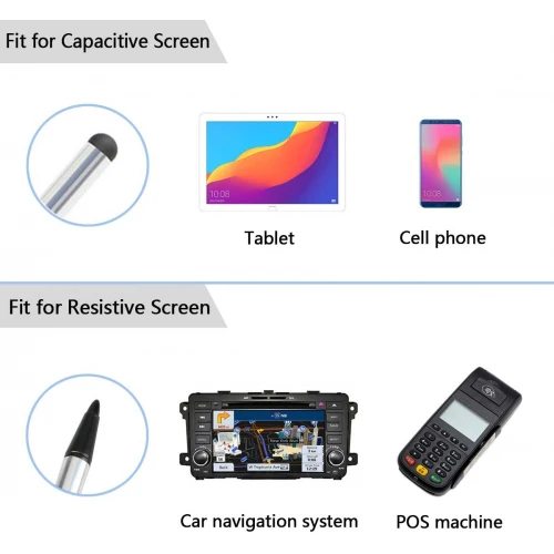 Stylus Capacitive and Resistive Pen Touch Compact Lightweight - Image 3