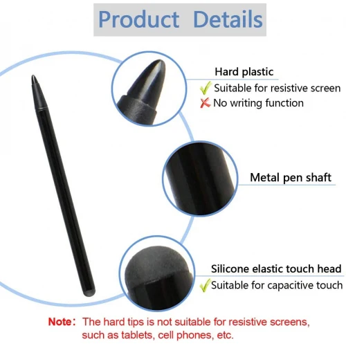 Stylus Capacitive and Resistive Pen Touch Compact Lightweight - Image 4