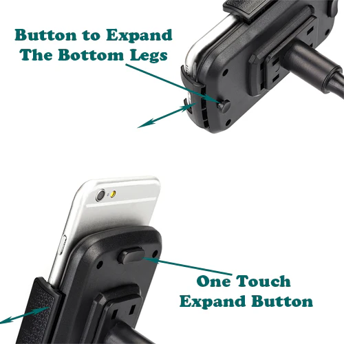 Car Phone Mount for Cup Holder - Adjustable Clamps - Fonus M20 - Image 5