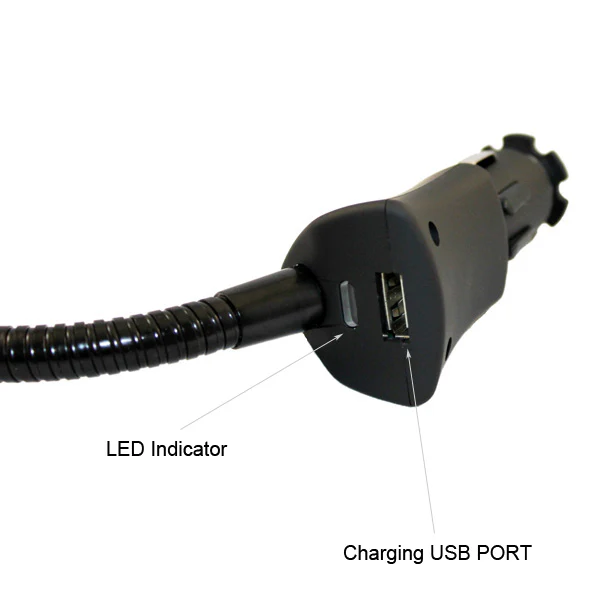 Car Mount for DC Charger Lighter Socket - USB Port - Fonus M31 - Image 4