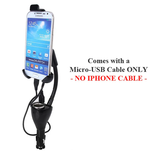 Car Mount for Lighter DC Charger - Dual USB Port and Extra Socket - Fonus J15 - Image 3