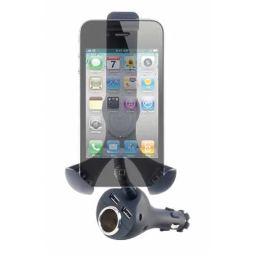 Car Mount for Lighter DC Charger - Dual USB Port and Extra Socket - Fonus J15 - Image 8