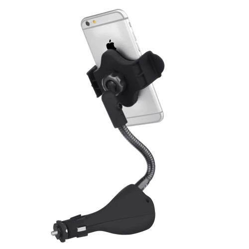 Car Mount for Lighter DC Charger - USB 2-Port and Extra Socket - Fonus B01 - Image 2