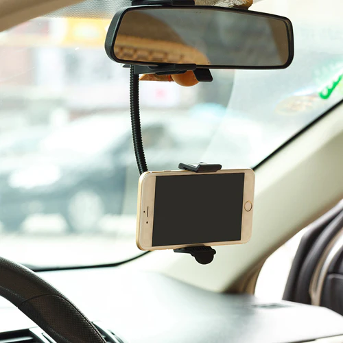 Rear View Mirror Car Mount Phone Holder - Fonus J89 - Image 4