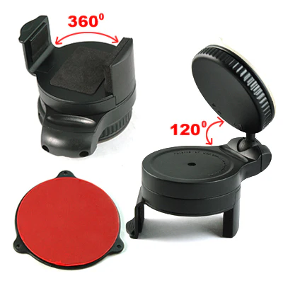 Car Mount Phone Holder for Dash and Windshield - Compact - Fonus B90 - Image 11