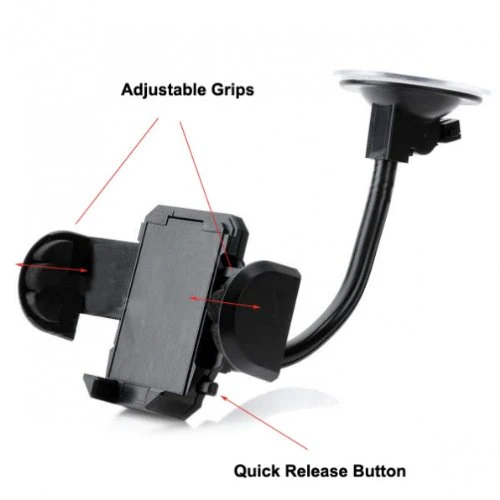 Universal Car Mount Holder for Windshield - Gooseneck Arm - Fonus C08 - Image 3