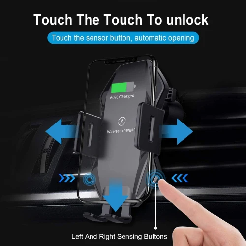 Car Wireless Charger Mount Dashboard Air Vent Holder Fast Charge Auto Sensor Dock - ZDA75 - Image 4