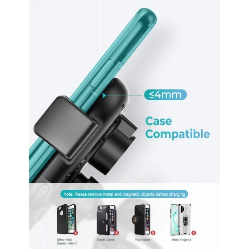Car Wireless Charger Mount Dashboard Air Vent Holder Fast Charge Auto Sensor Dock - ZDE57 - Image 9