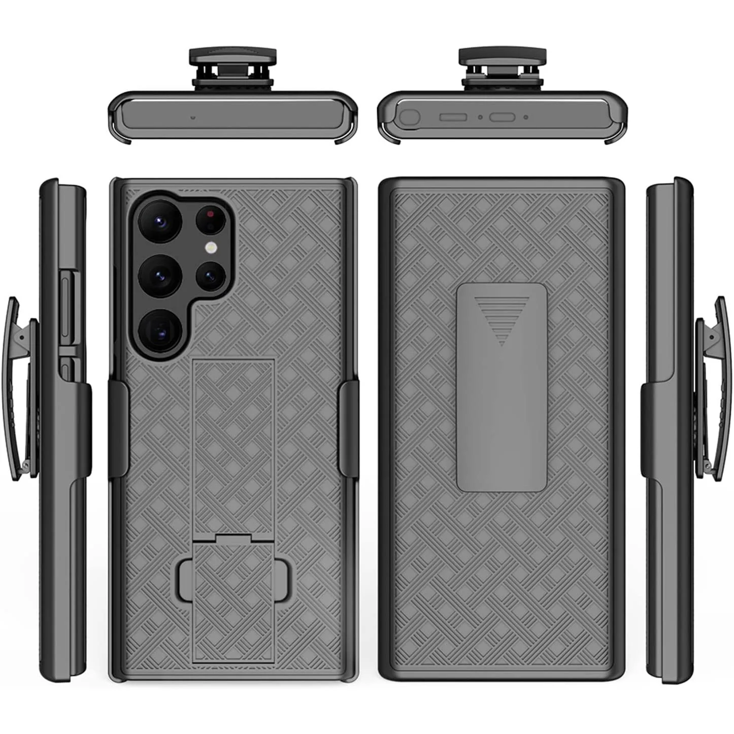 Case Belt Clip Holster Swivel Cover Kickstand Armor - ZDA26 - Image 5